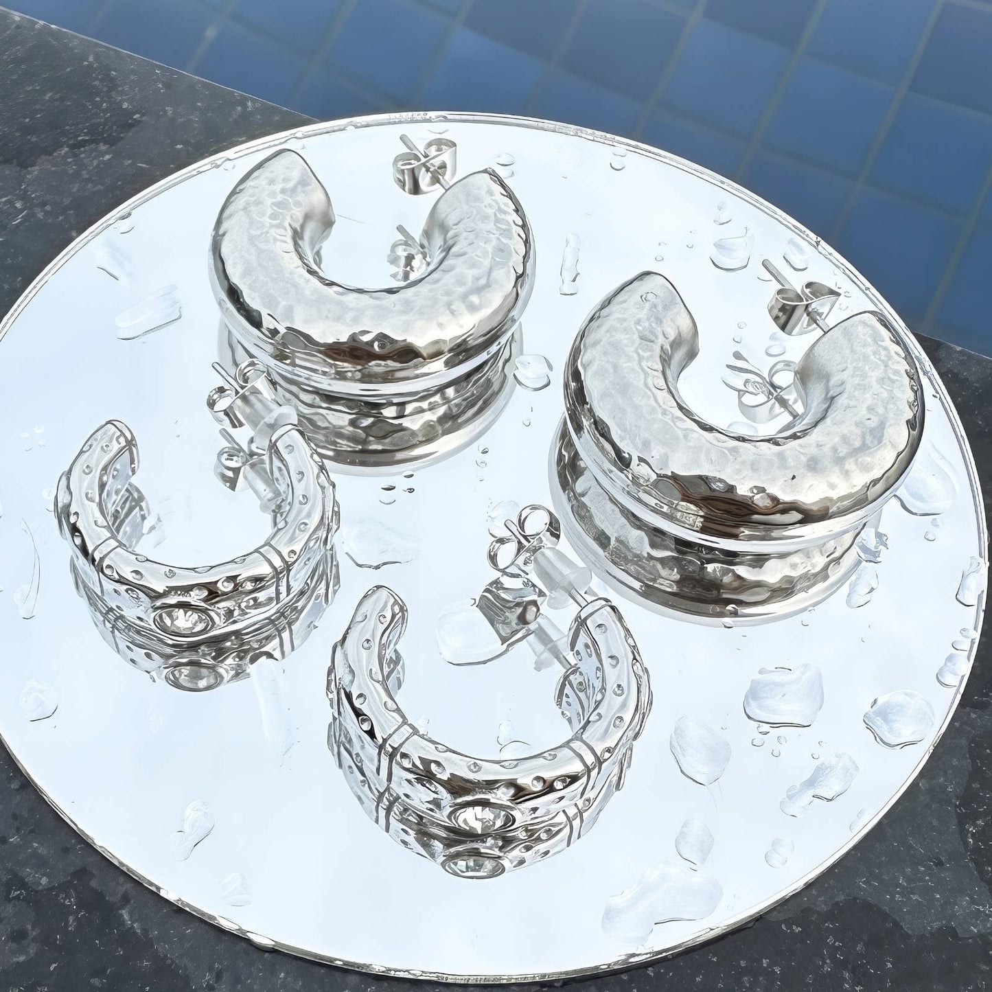 Stainless Steel Hoop Earrings