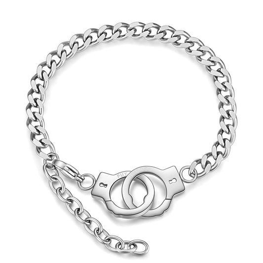 Stainless Steel Handcuff Bracelet
