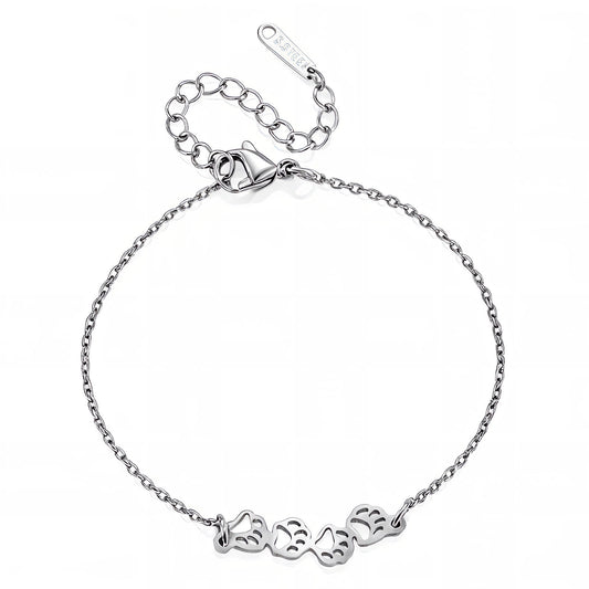 Paws Stainless Steel Bracelet