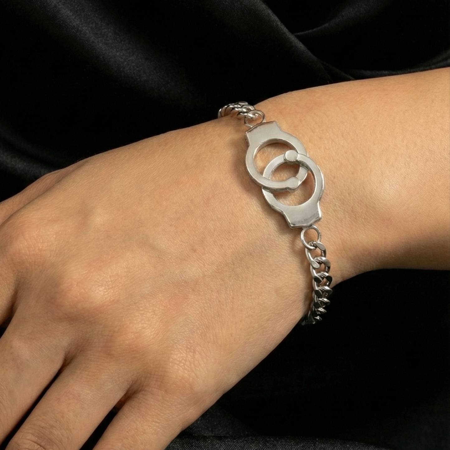 Stainless Steel Handcuff Bracelet