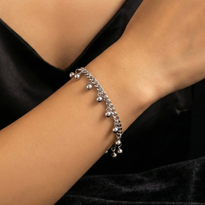 Stainless Steel Beads Charm Bracelet