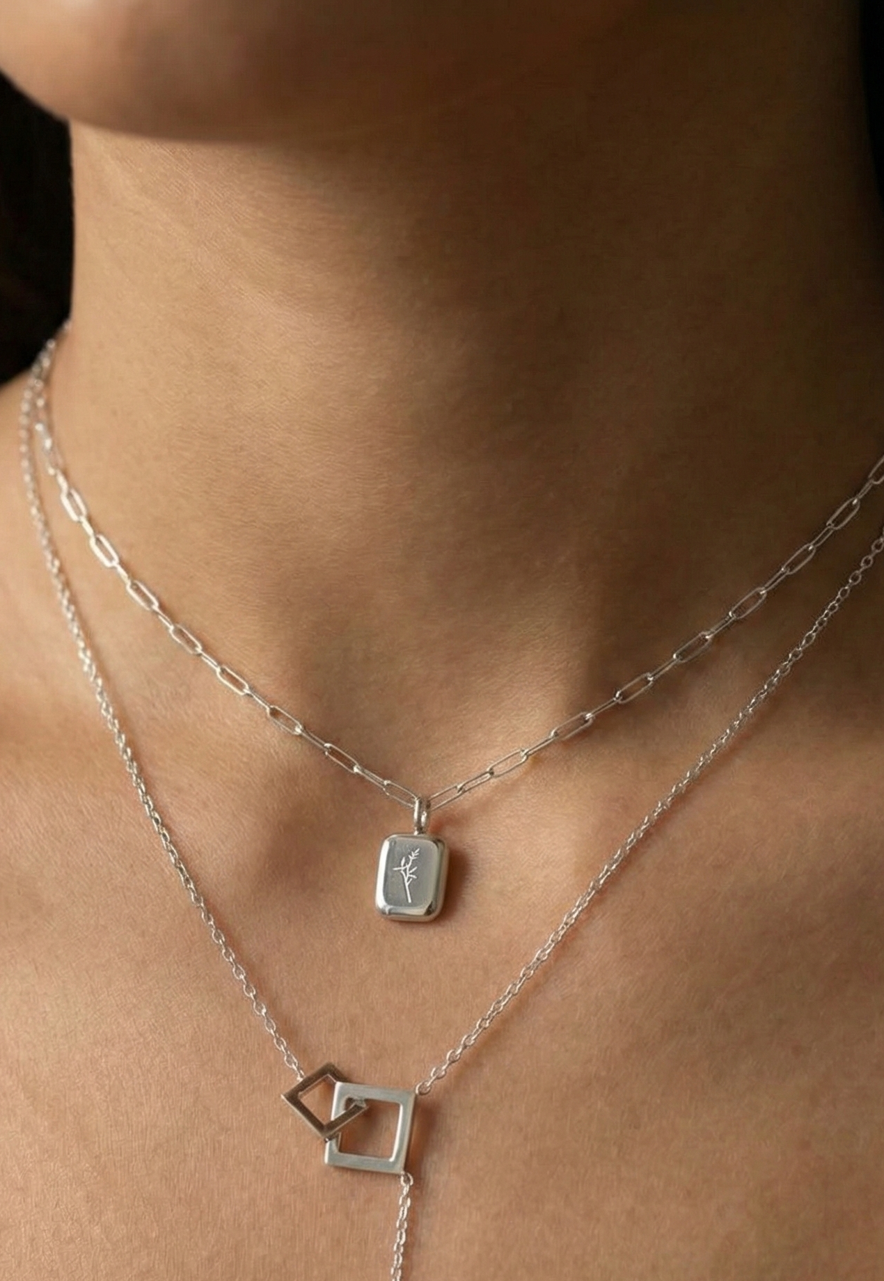 Stainless Steel Flower Necklace