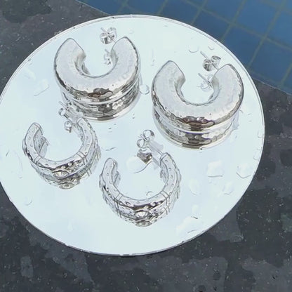 Stainless Steel Hoop Earrings