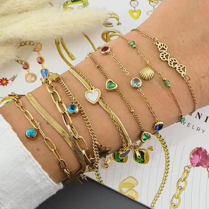 18k Gold-plated Stainless Steel Paws Bracelet